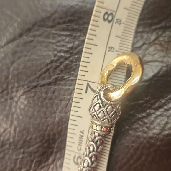 John Hardy 'Naga' 18K Gold Sterling Silver Dragon 7.5" Bracelet R $2200 - Picture 5 of 10